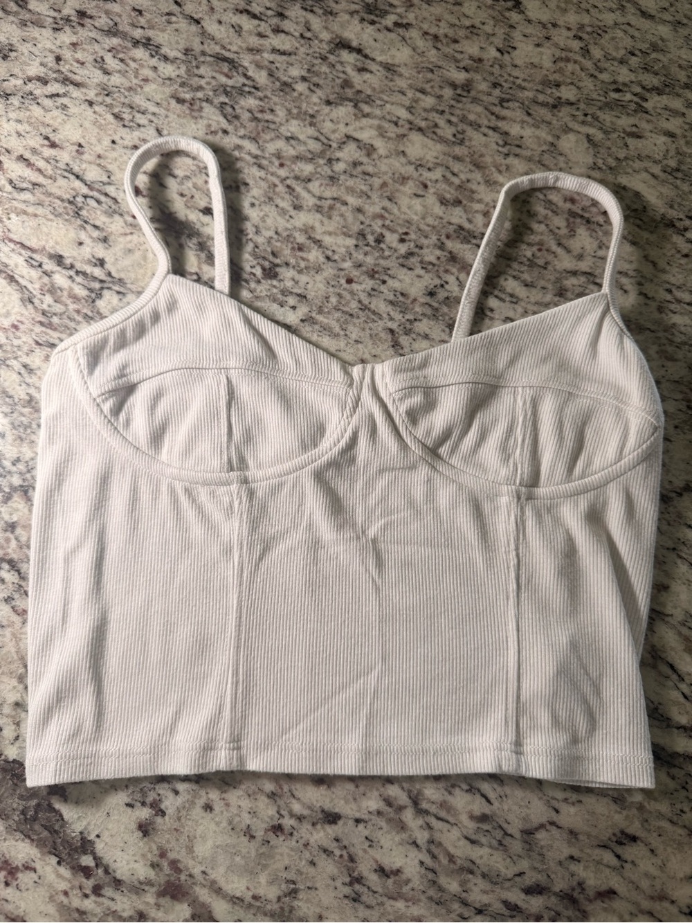 ♡ Joah Brown FlexRib Crop Corset Tank - Picture 3 of 7